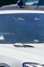 BRITNEY SPEARS Out for a Drive Near Her Home in Calabasas 08/30/2022