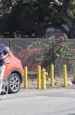 BROOKE BURKE and Scott Rigsby on a Bike Ride in Malibu 09/04/2022