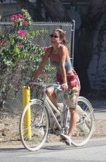 BROOKE BURKE and Scott Rigsby on a Bike Ride in Malibu 09/04/2022