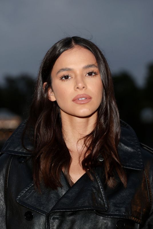 BRUNA MARQUEZINE Arrives at Saint Laurent Show at Paris Fashion Week 09/27/2022