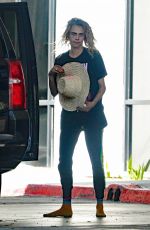 CARa DELEVINGNE Boarding a Private Jet in Los Angeles 09/06/2022