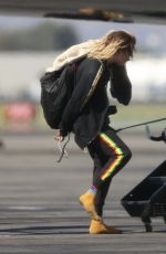 CARa DELEVINGNE Boarding a Private Jet in Los Angeles 09/06/2022