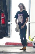 CARa DELEVINGNE Boarding a Private Jet in Los Angeles 09/06/2022