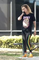 CARa DELEVINGNE Boarding a Private Jet in Los Angeles 09/06/2022