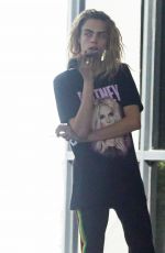 CARa DELEVINGNE Boarding a Private Jet in Los Angeles 09/06/2022