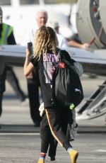 CARa DELEVINGNE Boarding a Private Jet in Los Angeles 09/06/2022
