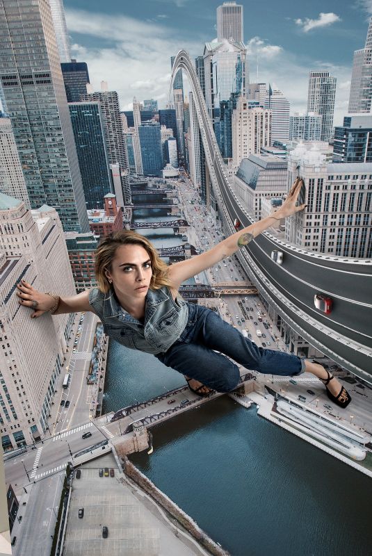 CARA DELEVINGNE for G-Star Hardcore Denim Fall 2022 Campaign