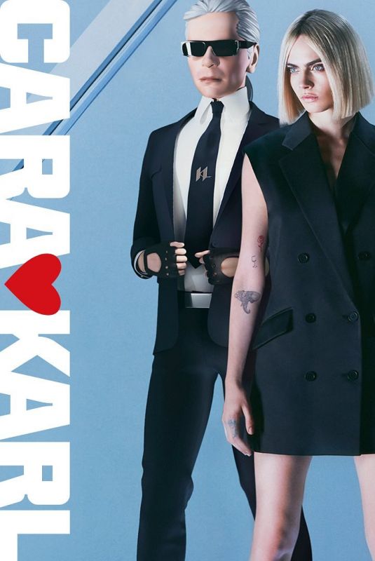 CARa DELEVINGNE for Karl Lagerfeld Fall 2022 Campaign