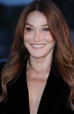 CARLA BRUNI Arrives at Saint Laurent Show at Paris Fashion Week 09/27/2022