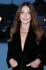 CARLA BRUNI Arrives at Saint Laurent Show at Paris Fashion Week 09/27/2022