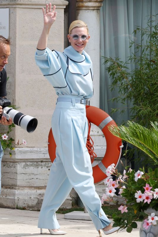 CATE BLANCHETT Arrives at Excelsior Hotel at 79th Venice International Film Festival 09/01/2022