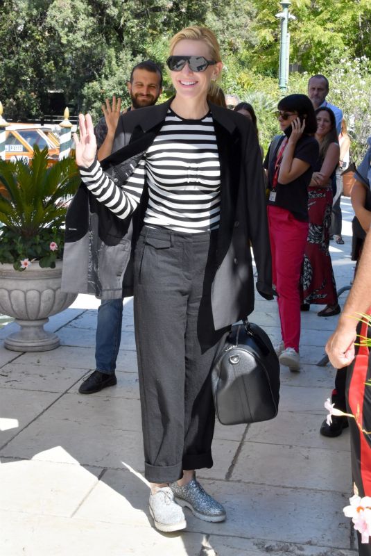CATE BLANCHETT Arrives at Hotel Excelsior in Venice 09/10/2022