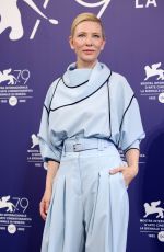 CATE BLANCHETT at Tar Photocall at 2022 Venice International Film Festival 09/01/2022