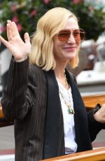 CATE BLANCHETT Leaves Excelsior Hotel in Venice 09/02/2022