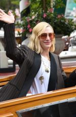 CATE BLANCHETT Leaves Excelsior Hotel in Venice 09/02/2022