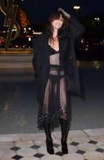 CHARLOTTE GAINSBOURG Arrives at Saint Laurent Show at Paris Fashion Week 09/27/2022