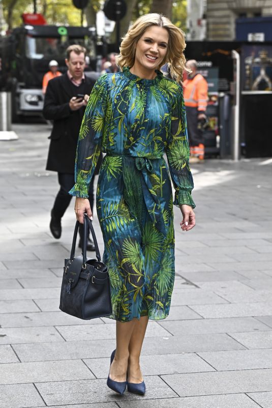 CHARLOTTE HAWKINS Arrives at Classic FM Breakfast Show in London 09/30/2022