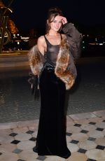 CHARLOTTE LAWRENCE Arrives at Saint Laurent Show at Paris Fashion Week 09/27/2022