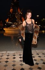CHARLOTTE LAWRENCE Arrives at Saint Laurent Show at Paris Fashion Week 09/27/2022