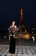 CHARLOTTE LAWRENCE Arrives at Saint Laurent Show at Paris Fashion Week 09/27/2022