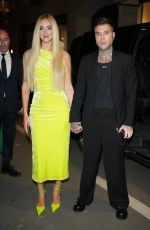 CHIARA FERRAGNI and Fedez Arrives at Versace Show Afterparty in Milan 09/23/2022