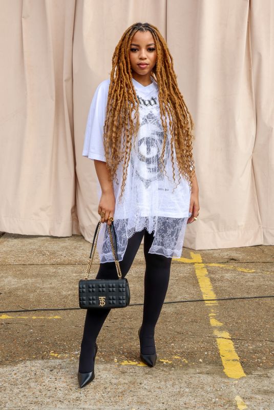 CHLOE BAILEY at Burberry Fashion Show in London 09/26/2022