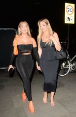 CHLOE FERRY and SOPHIE KASAEI Leaves Jog-On to Cancer at Proud Embankment in London 09/28/2022