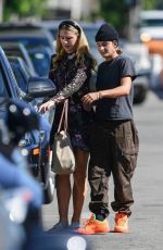 CHLOE LUKASIAK and Brook Khoury Out for Lunch in Los Angeles 09/27/2022
