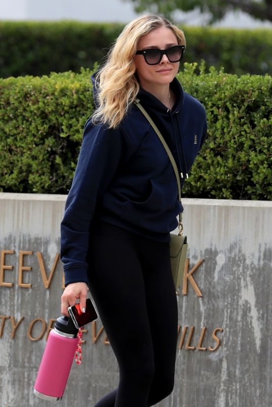 CHLOE MORETZ Out and About in Beverly Hills 09/17/2022