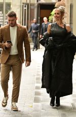 CHLOE SIMS Out with Her Brother Charles Sims for Lunch with OnlyFans TV Producer in London 09/27/2022