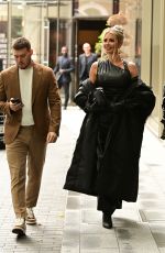CHLOE SIMS Out with Her Brother Charles Sims for Lunch with OnlyFans TV Producer in London 09/27/2022