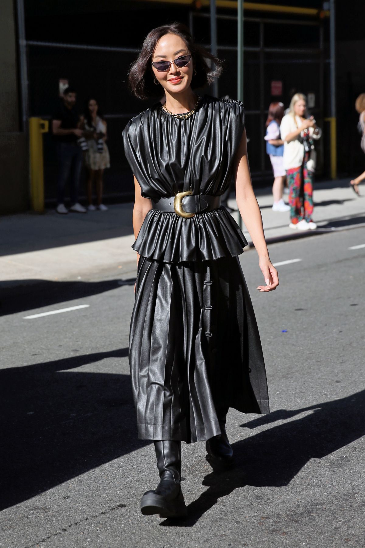 CHRISELLE LIM Leaves Altuzarra Show at New York Fashion Week 09/10/2022 ...