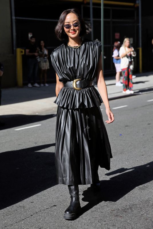 CHRISELLE LIM Leaves Altuzarra Show at New York Fashion Week 09/10/2022