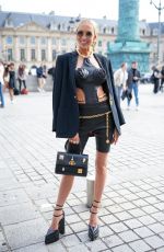 CHRISTINE QUINN Arrivves at Schiaparelli Show at Paris Fashion Week 09/29/2022