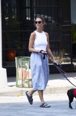CHRISTY TURLINGTON Out with Her Dog in New York 09/18/2022
