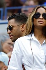 CIARA and Russell Wilson at Serena Williams