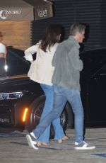 CINDY CRAWFORD and Rande Gerber Arrives at Nobu in Santa Monica 09/23/2022