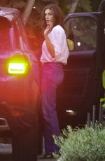 CINDY CRAWFORD Arrives at Cafe Habana in Malibu 09/25/2022