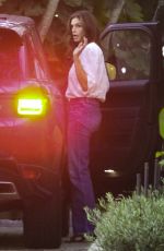 CINDY CRAWFORD Arrives at Cafe Habana in Malibu 09/25/2022