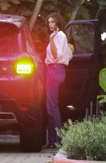CINDY CRAWFORD Arrives at Cafe Habana in Malibu 09/25/2022