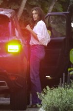 CINDY CRAWFORD Arrives at Cafe Habana in Malibu 09/25/2022