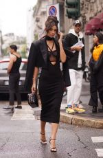 CINDY MELLO Arrives at Dolce & Gabbana Fashion Show in Milan 09/24/2022