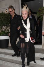 DAPHNE GUINNESS Leaves Kate Moss Party at Twenty Two in London 09/06/2022