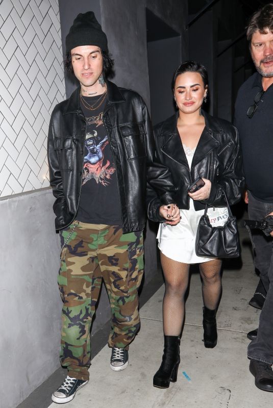 DEMI LOVATO and Jutes Leaves Crossroads Kitchen in Los Angeles 09/29/2022