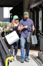DENISE RICHARDS and Aaron Phypers Shopping at Fred Segal in Malibu 08/31/2022