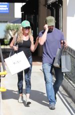 DENISE RICHARDS and Aaron Phypers Shopping at Fred Segal in Malibu 08/31/2022