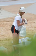 DENISE RICHARDS at a Beach with Daughter LOLA SHEEN in Maui 09/11/2022