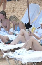 DENISE RICHARDS at a Beach with Daughter LOLA SHEEN in Maui 09/11/2022
