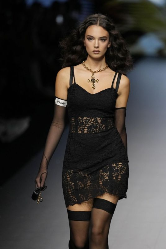 DEVA CASSEL at Dolce & Gabbana Runway Show at Milan Fashion Week 09/24/2022