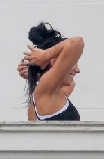 DUA LIPA Gets a Yoga Class on Balcony of Copacabana Palace Hotel in Rio de Janeiro 09/11/2022